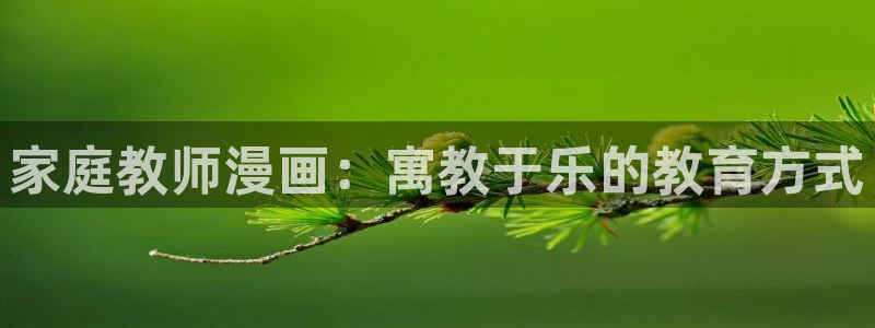 漫画岛官网：家庭教师漫画：寓教于乐的教育方式